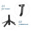 5Pcs Foldable Extendable Phone Stand Stable Quadripod Selfie Holder 7