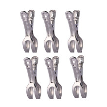 12Pcs Stainless Steel Windproof Bed Sheet Clips Silver Rust Resistant