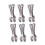 12Pcs Stainless Steel Windproof Bed Sheet Clips Silver Rust Resistant 1