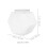 3Pcs Plastic Cookie Jars Large Clear Hexagon Candy Storage Canisters 3