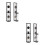 4Pcs Iron Hanging Candlestick Assorted Color Wall Candle Shelf 9