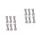 12Pcs Stainless Steel Windproof Bed Sheet Clips Silver Rust Resistant 6