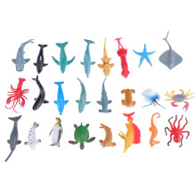 48Pcs Ocean Animal Toy Set Realistic Plastic Figures for Kids