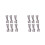 12Pcs Stainless Steel Windproof Bed Sheet Clips Silver Rust Resistant 8