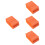 40Pcs Durable Orange Sponge Nail Files Block for Fingernail Grinding 8
