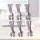 12Pcs Stainless Steel Windproof Bed Sheet Clips Silver Rust Resistant 11
