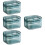 4Pcs Durable Blue Braces Storage Case Small Portable Retainer Box 9