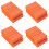 40Pcs Durable Orange Sponge Nail Files Block for Fingernail Grinding 7