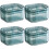 4Pcs Durable Blue Braces Storage Case Small Portable Retainer Box 7