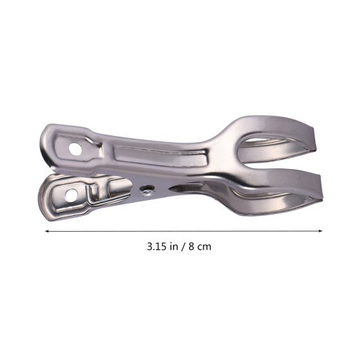 12Pcs Stainless Steel Windproof Bed Sheet Clips Silver Rust Resistant 2
