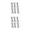 12Pcs Stainless Steel Windproof Bed Sheet Clips Silver Rust Resistant 4