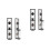 4Pcs Iron Hanging Candlestick Assorted Color Wall Candle Shelf 8