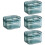 4Pcs Durable Blue Braces Storage Case Small Portable Retainer Box 8