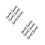 12Pcs Stainless Steel Windproof Bed Sheet Clips Silver Rust Resistant 10