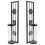 4Pcs Iron Hanging Candlestick Assorted Color Wall Candle Shelf 3