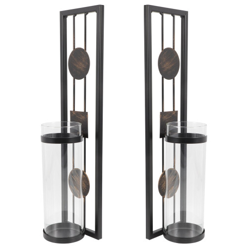 4Pcs Iron Hanging Candlestick Assorted Color Wall Candle Shelf 2