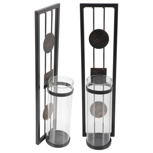 4Pcs Iron Hanging Candlestick Assorted Color Wall Candle Shelf 1