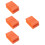 40Pcs Durable Orange Sponge Nail Files Block for Fingernail Grinding 9