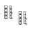 4Pcs Iron Hanging Candlestick Assorted Color Wall Candle Shelf 7