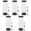 15Pcs Transparent Golf Ball Case Black PVC Anti-Scratch Storage 5