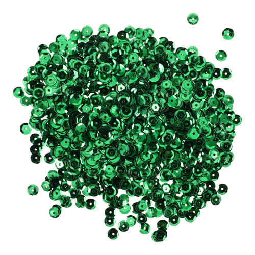 Green Durable Plastic Sequins for Hand Sewing Clothing Crafts
