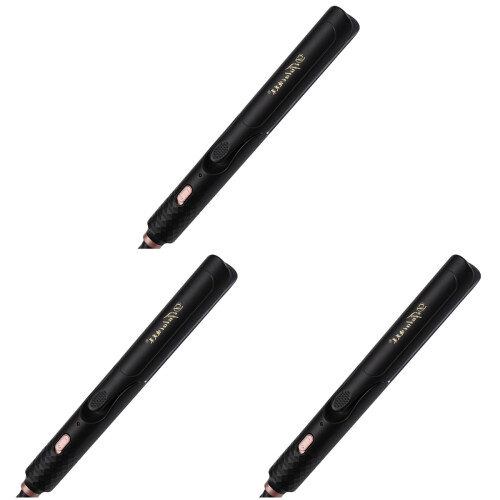 3Pcs Hair Curler 2-in-1 Flat Iron with Rapid Heating 1