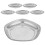 12Pcs Practical Silver Paint Mixing Trays for Artists and Hobbyists 2
