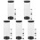 15Pcs Transparent Golf Ball Case Black PVC Anti-Scratch Storage 4