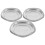 12Pcs Practical Silver Paint Mixing Trays for Artists and Hobbyists 3