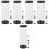 15Pcs Transparent Golf Ball Case Black PVC Anti-Scratch Storage 6