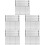 100Pièces Pinces Fixation Clips Accessoires Argentés 8