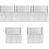 100Pièces Pinces Fixation Clips Accessoires Argentés 5