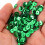 Green Durable Plastic Sequins for Hand Sewing Clothing Crafts 6