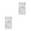 2Pcs Compact White Wood Nightstand for Small Home Decor and Storage 10