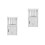 2Pcs Compact White Wood Nightstand for Small Home Decor and Storage 6