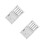 2Pcs Compact White Wood Nightstand for Small Home Decor and Storage 8
