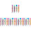 20Pcs Eight Color Adorable Rotating Crayon Comfortable Writing Pen 7