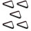 5Pcs Stable Wood Billiard Triangle Frame Black Pool Table Accessory 9