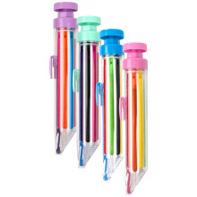 20Pcs Eight Color Adorable Rotating Crayon Comfortable Writing Pen