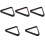 5Pcs Stable Wood Billiard Triangle Frame Black Pool Table Accessory 5