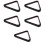 5Pcs Stable Wood Billiard Triangle Frame Black Pool Table Accessory 8