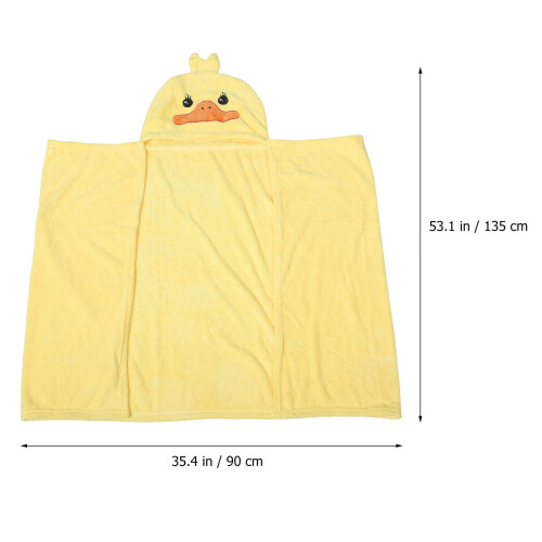 Infant Bathrobe Skin-Friendly Yellow Towel 1