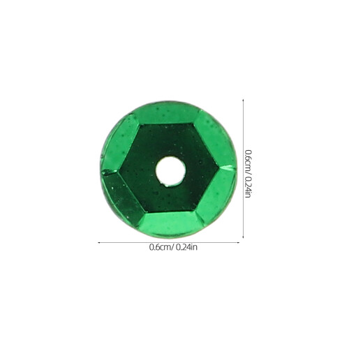 Green Durable Plastic Sequins for Hand Sewing Clothing Crafts 2