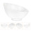 2Pcs Creative Glass Oblique Mouth Bowl Versatile Transparent Kitchen 9