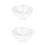2Pcs Creative Glass Oblique Mouth Bowl Versatile Transparent Kitchen 5
