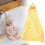Infant Bathrobe Skin-Friendly Yellow Towel 3