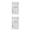 2Pcs Compact White Wood Nightstand for Small Home Decor and Storage 9