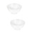 2Pcs Creative Glass Oblique Mouth Bowl Versatile Transparent Kitchen 7