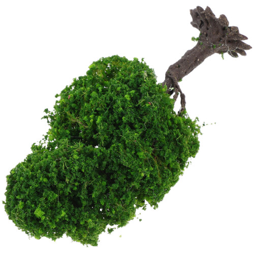 3Pcs Green Miniature Trees for Crafts Plastic Wire Model Diorama Decor