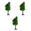 3Pcs Green Miniature Trees for Crafts Plastic Wire Model Diorama Decor 4